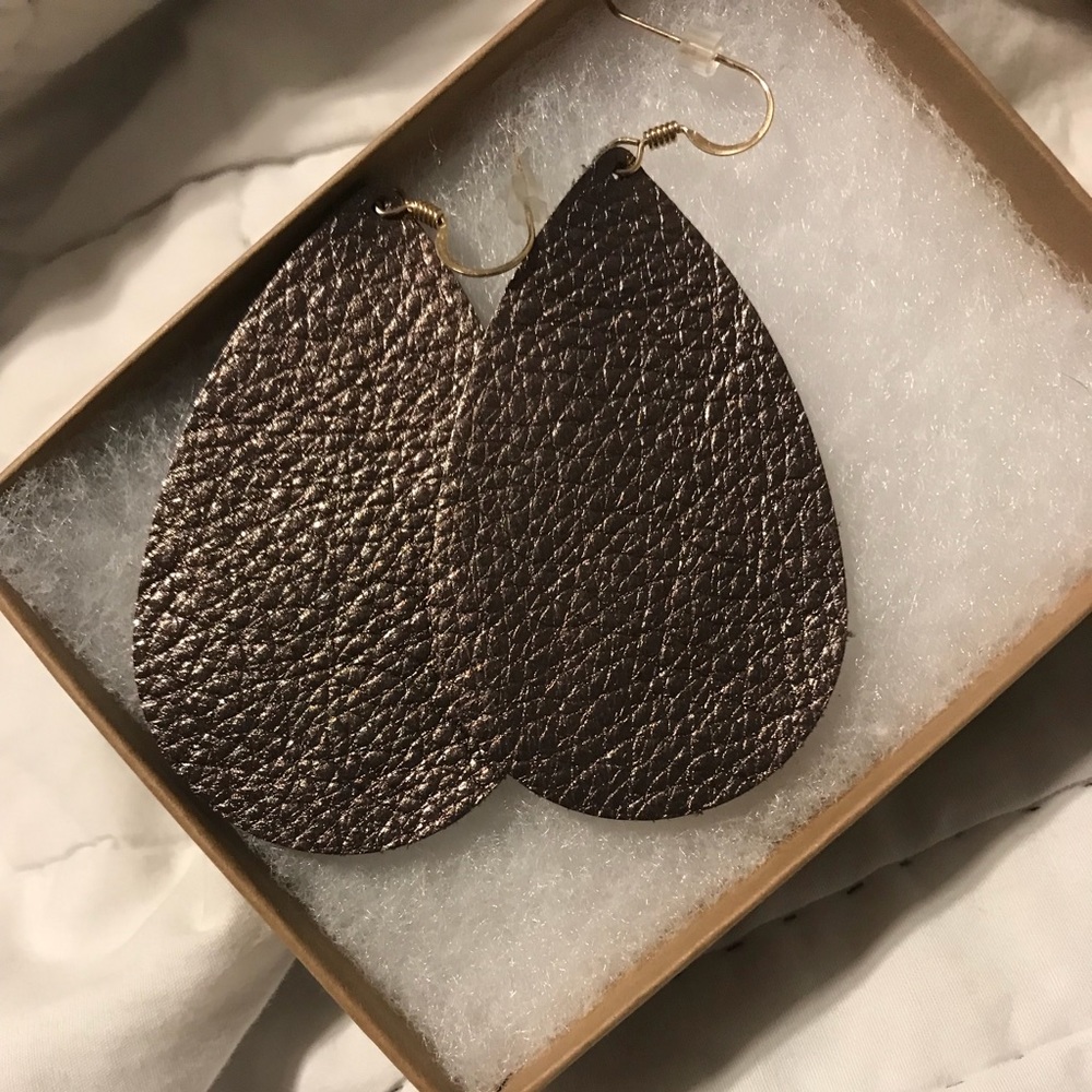 Nickel and Suede earrings